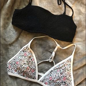 Two brand new Abercrombie bathing suit tops.